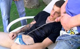 Pissing Threesome Fuck Boys - Jase Bionx, Chris Porter and Ryan Connors